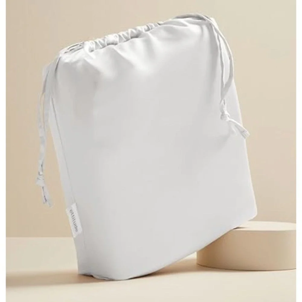 Ettitude Sateen Drawstring Bag A Cloud White Bamboo Pouch BLDB0000AA NEW